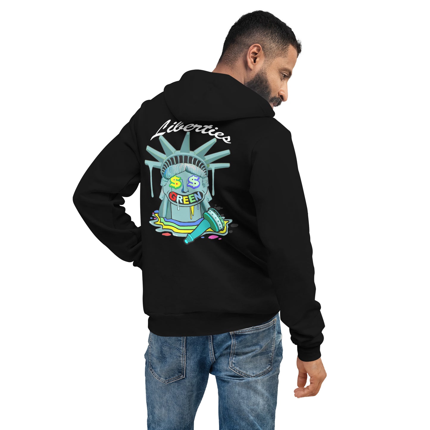 Liberty's Green Unisex hoodie by Icy Martian's