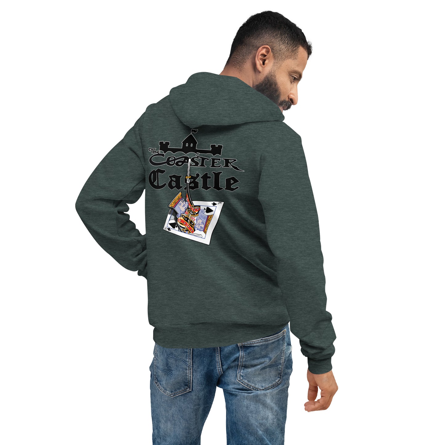 Coaster Castle's king's card Unisex hoodie By ICY MARTIAN'S