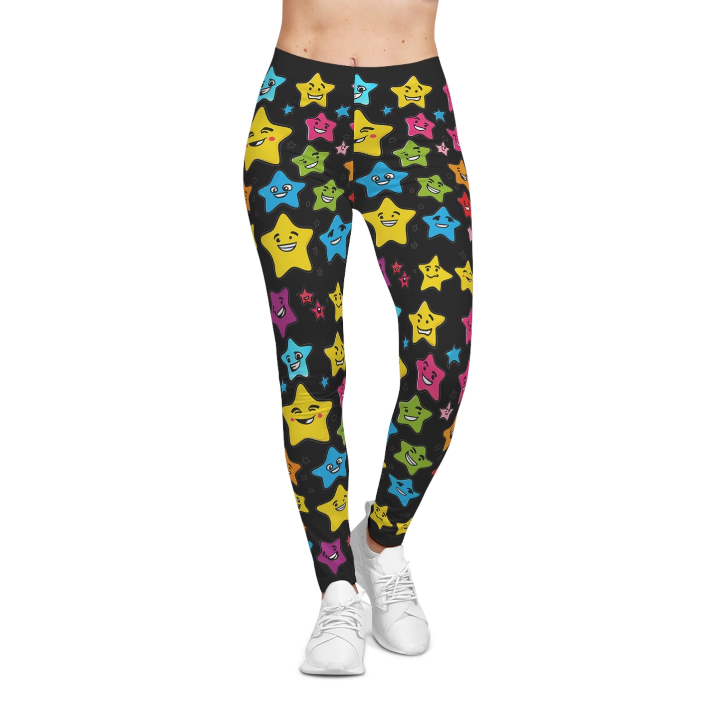 ICY MARTIANS STARS Women's Casual Leggings (AOP)