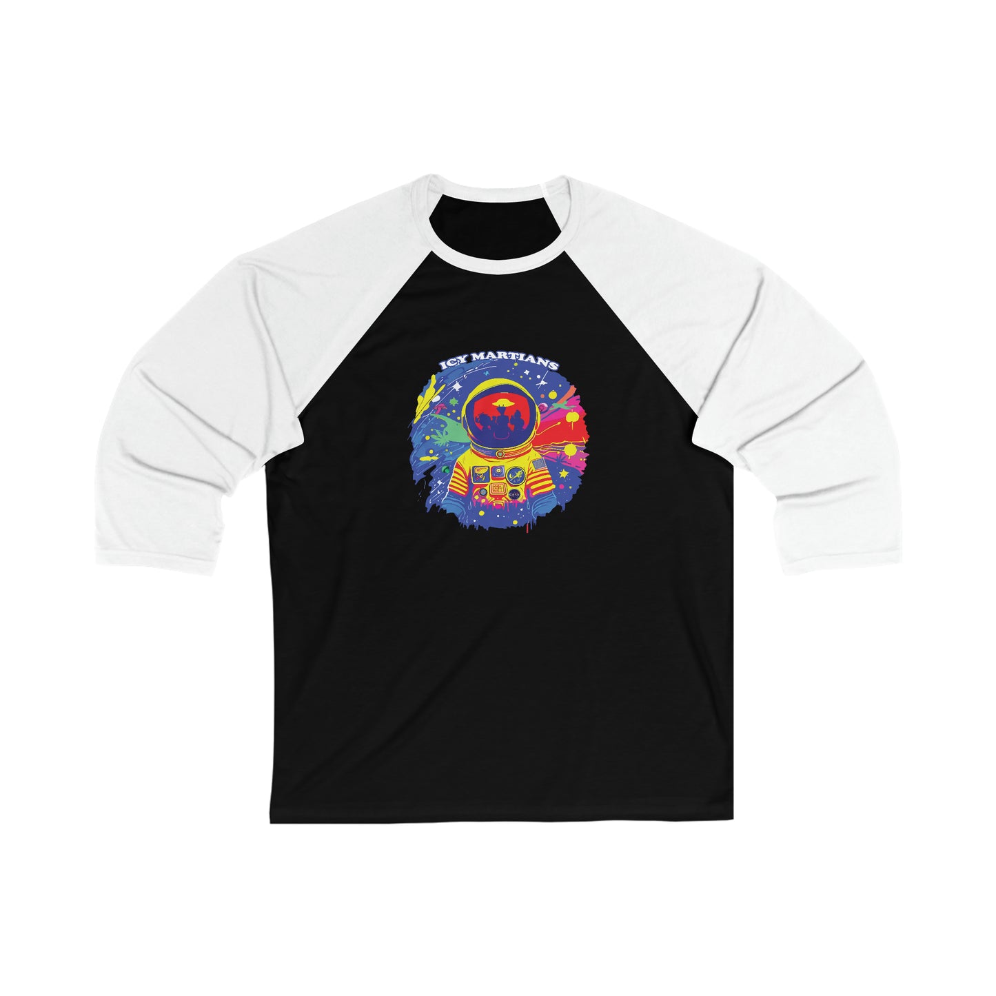 ICY MARTIANS ASTRONAUT Unisex 3\4 Sleeve Baseball Tee