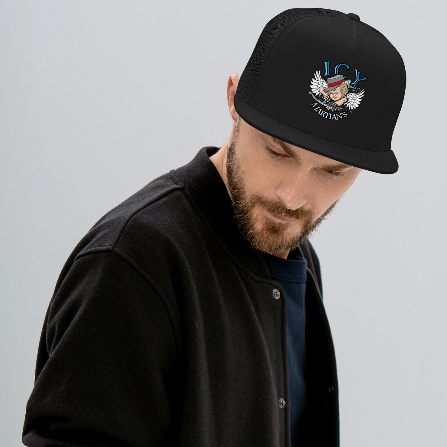 ICY MARTIANS AIMING AT YOU Trucker Cap