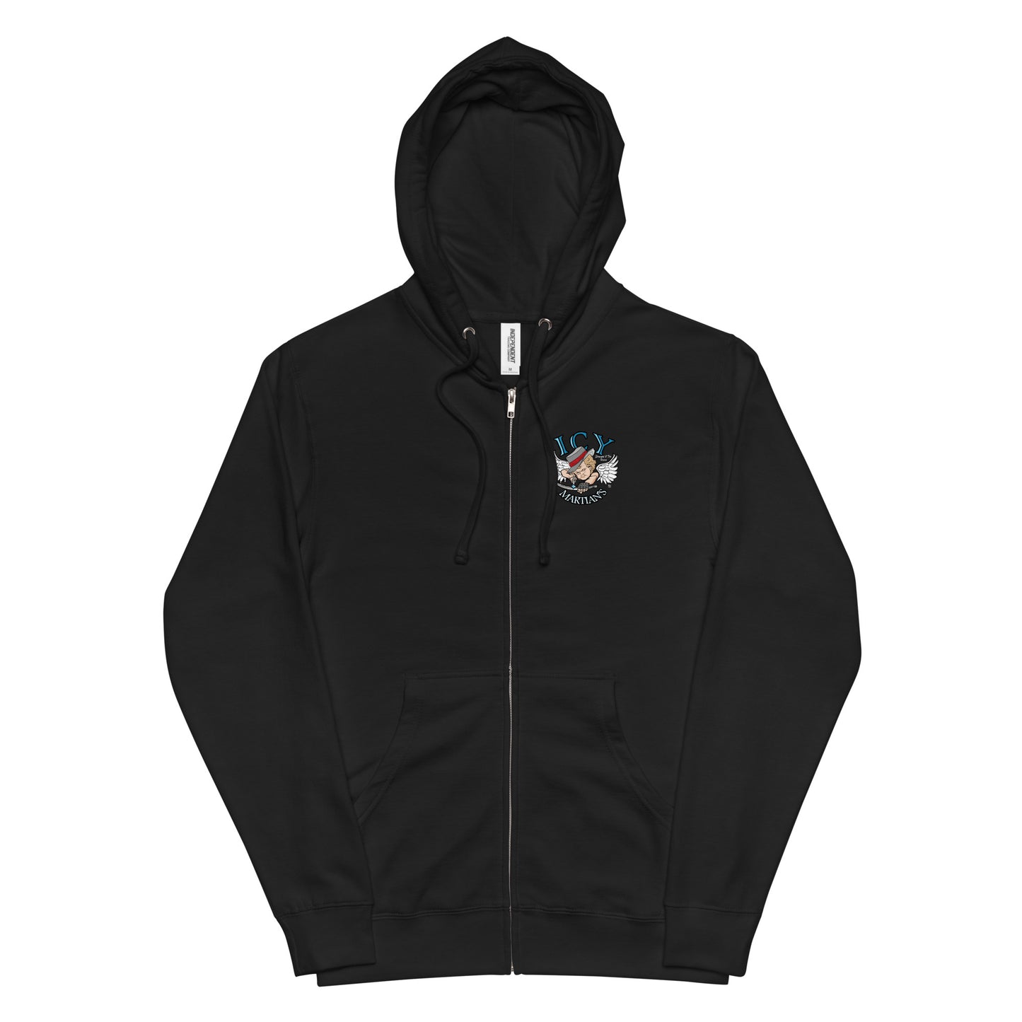 ICY MARTIAN'S Aiming at you Unisex fleece zip up hoodie