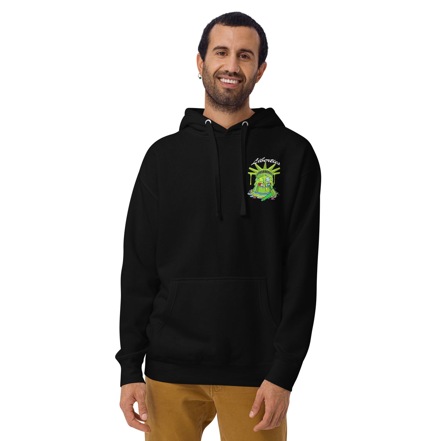 Liberty Green olive green Unisex Hoodie by ICY MARTIAN'S