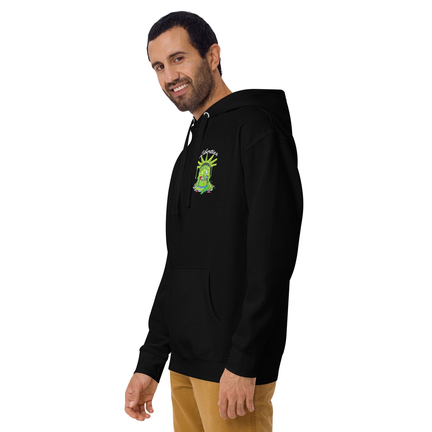 Liberty Green olive green Unisex Hoodie by ICY MARTIAN'S