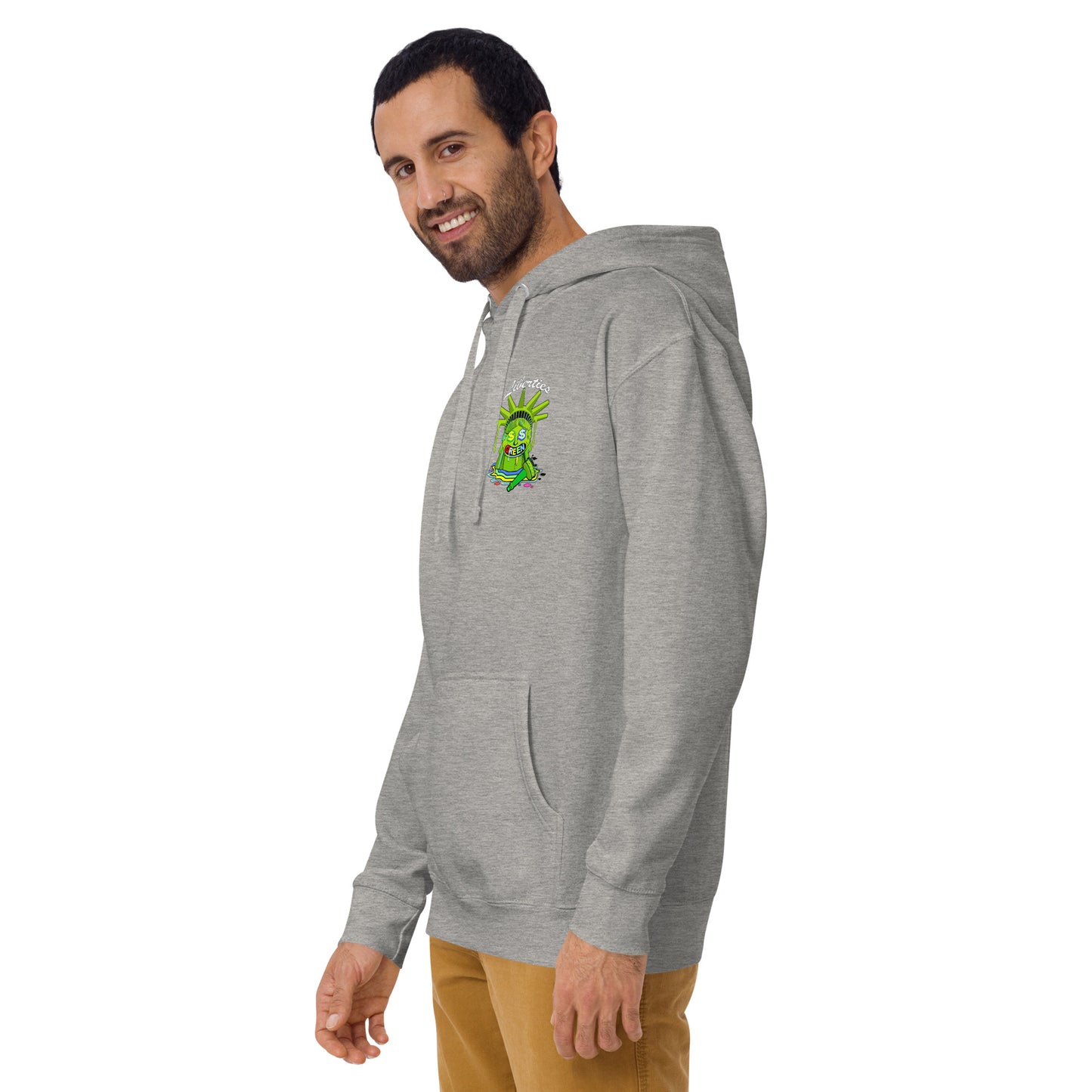 Liberty Green olive green Unisex Hoodie by ICY MARTIAN'S