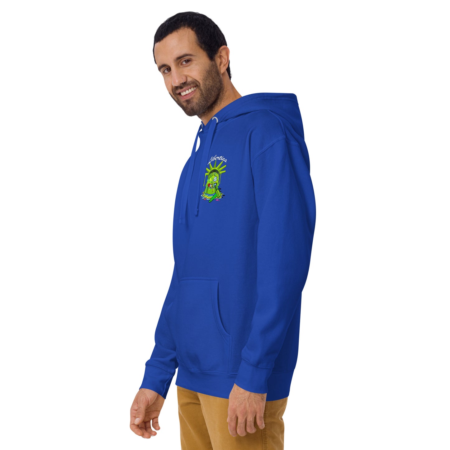 Liberty Green olive green Unisex Hoodie by ICY MARTIAN'S