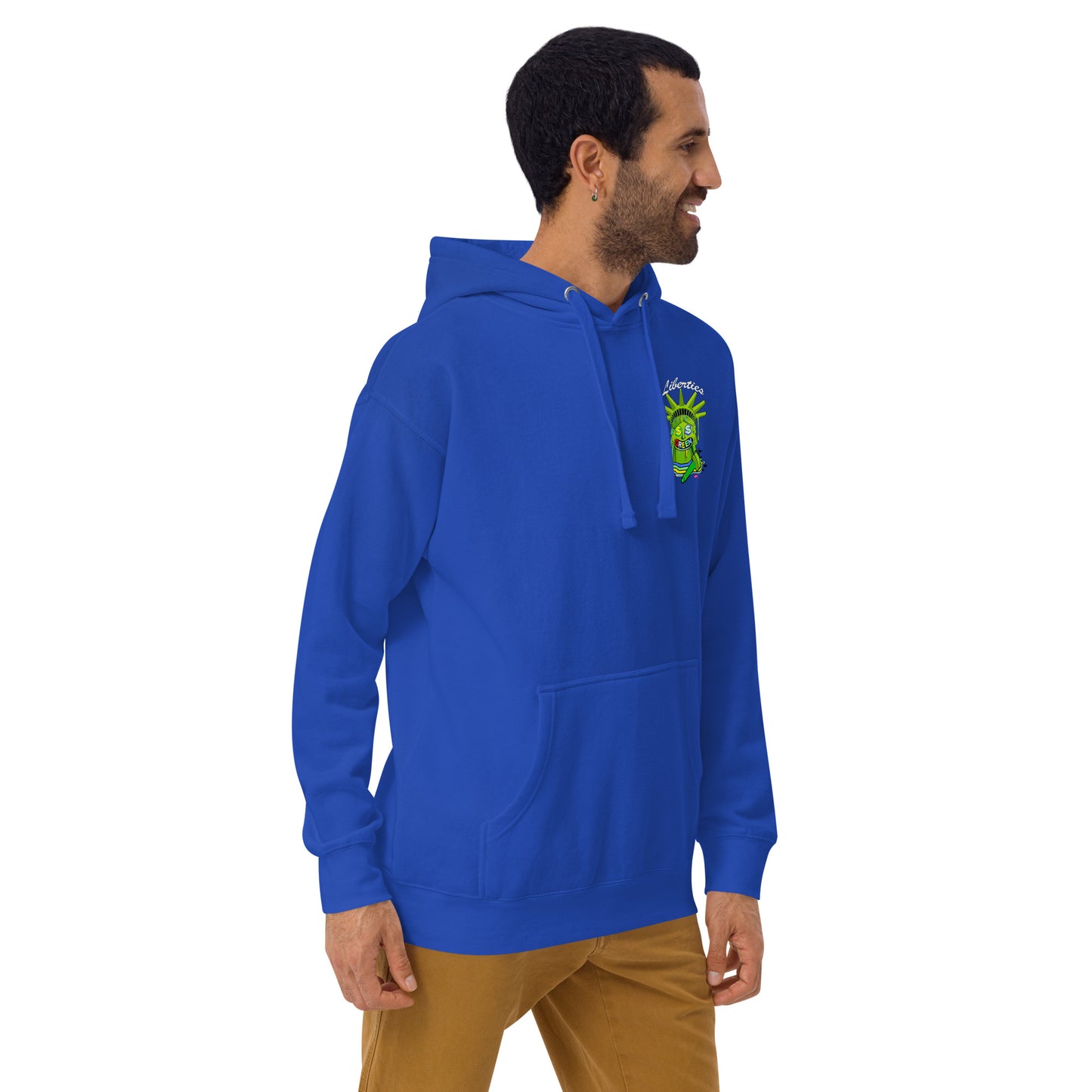 Liberty Green olive green Unisex Hoodie by ICY MARTIAN'S