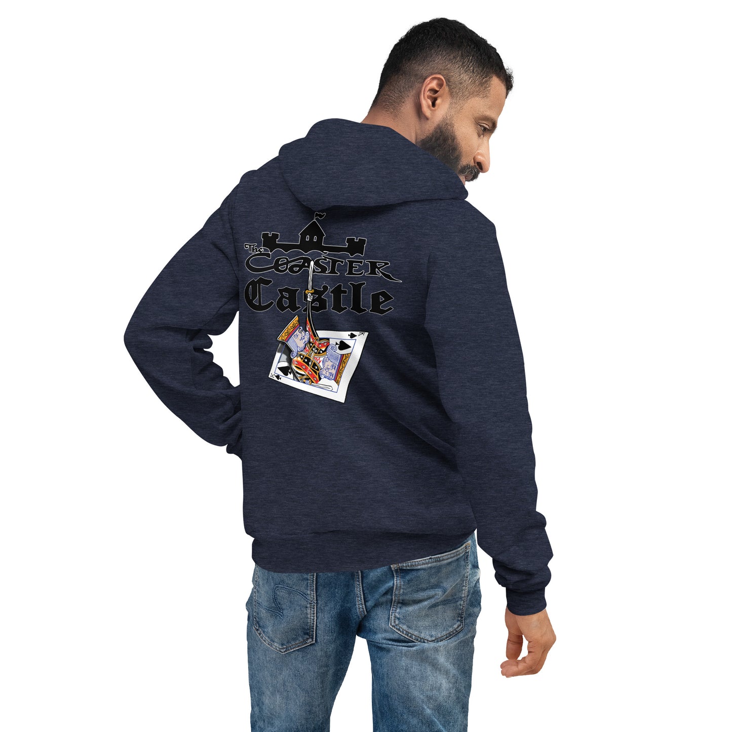 Coaster Castle's king's card Unisex hoodie By ICY MARTIAN'S