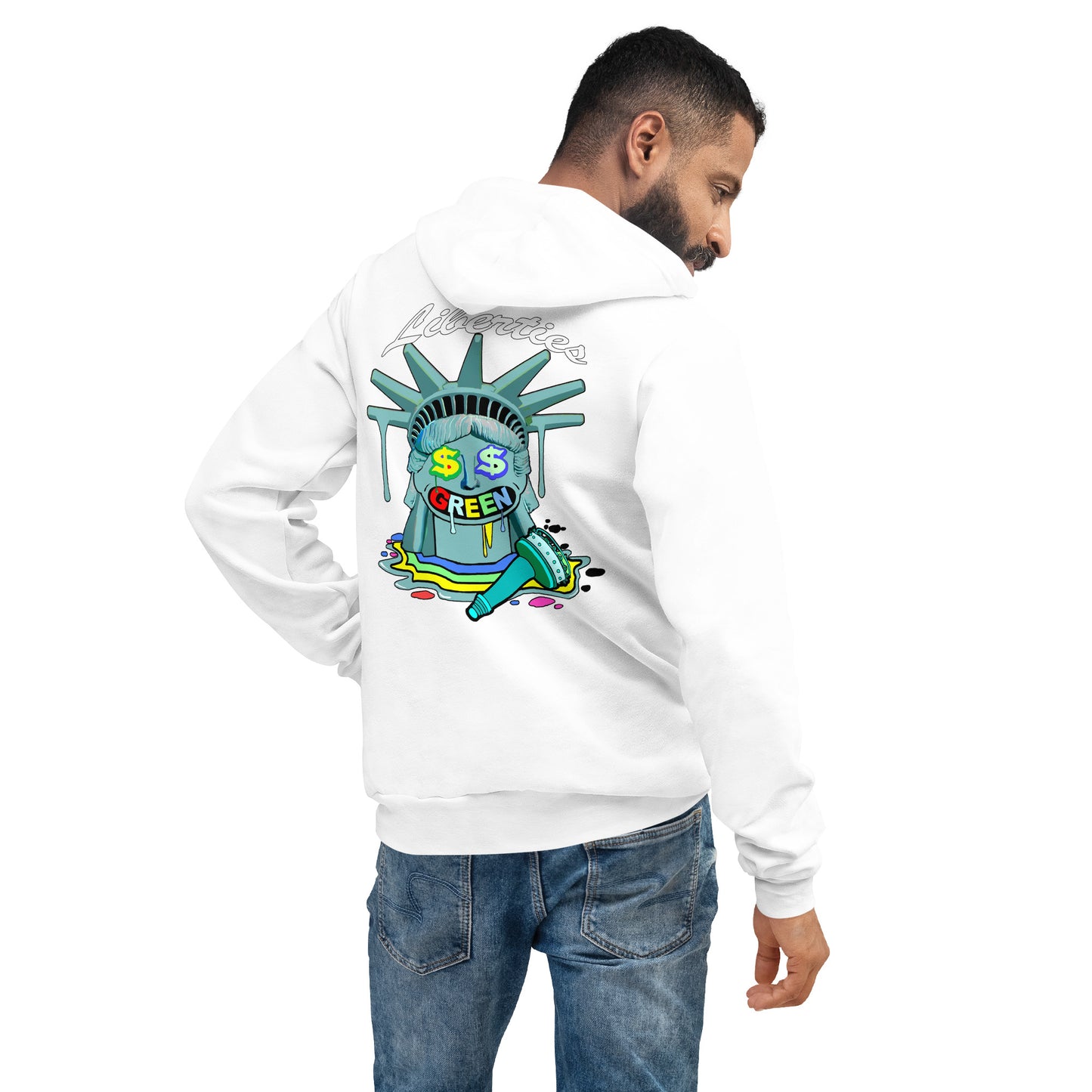 Liberty's Green Unisex hoodie by Icy Martian's