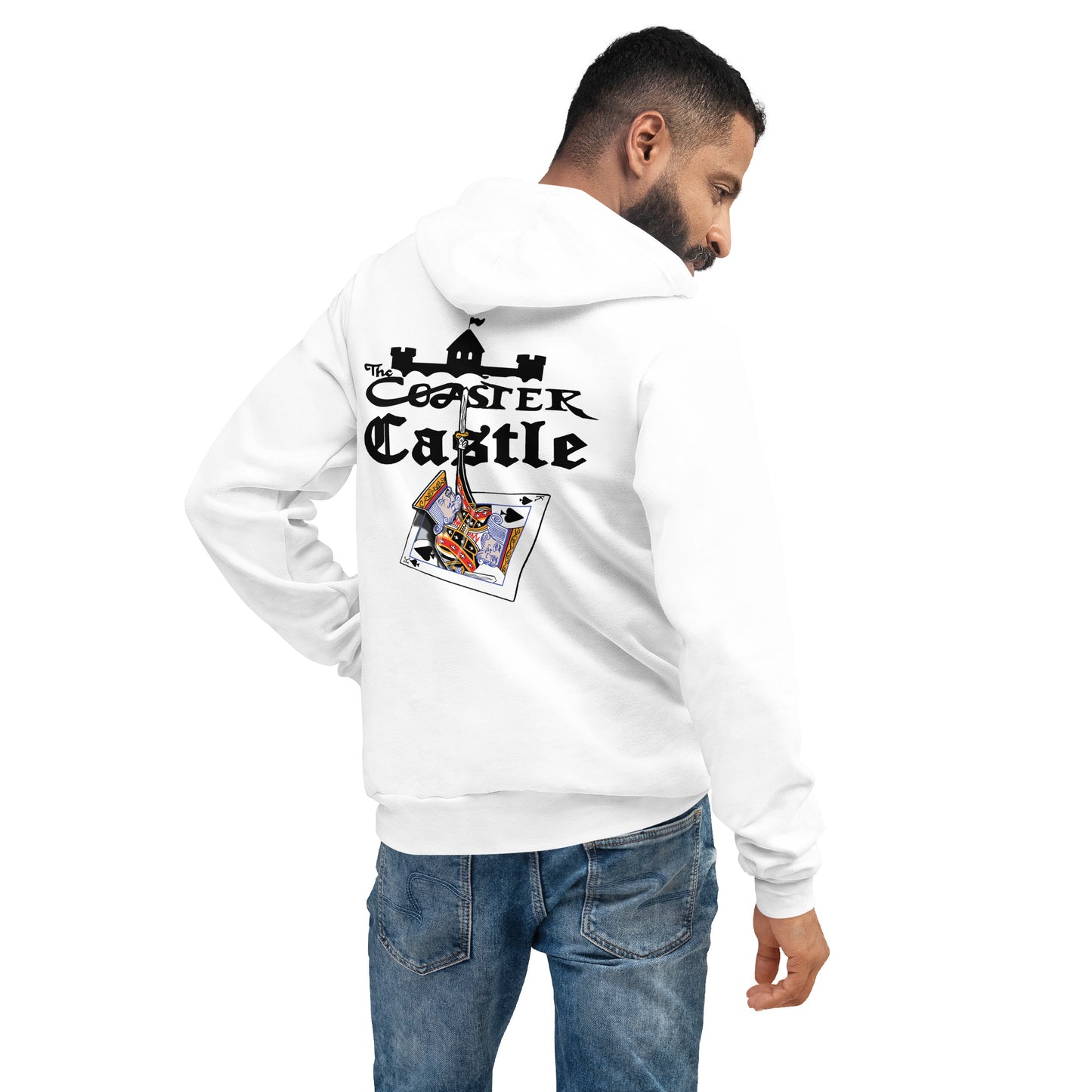 Coaster Castle's king's card Unisex hoodie By ICY MARTIAN'S